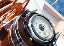 Kompass an Bord der Rhea